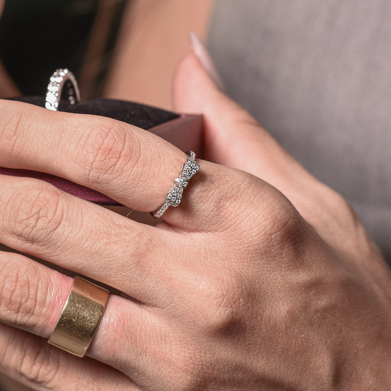 Anel Laço Moissanite